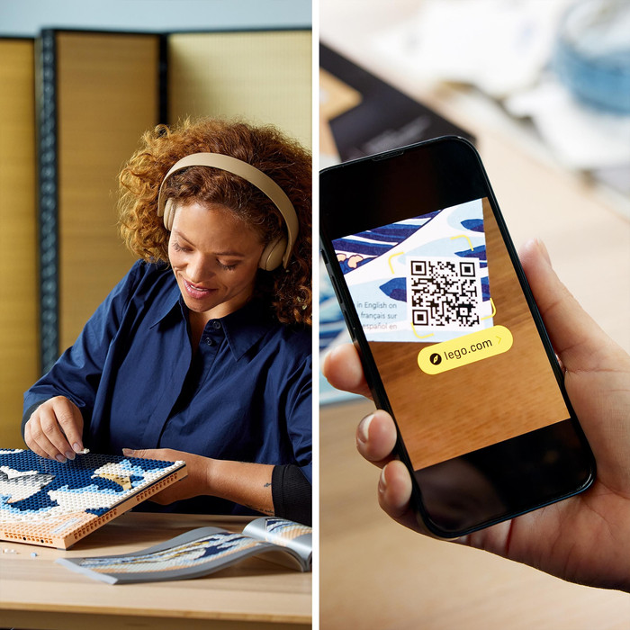 LEGO Art Hokusai The Great Wave 31208 product in use