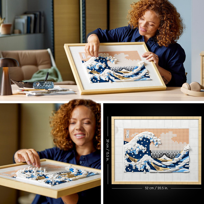 LEGO Art Hokusai The Great Wave 31208 product in use