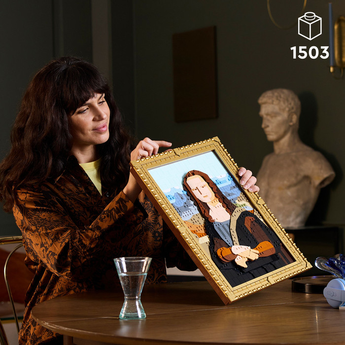 LEGO Art Mona Lisa 31213 produkt in gebrauch