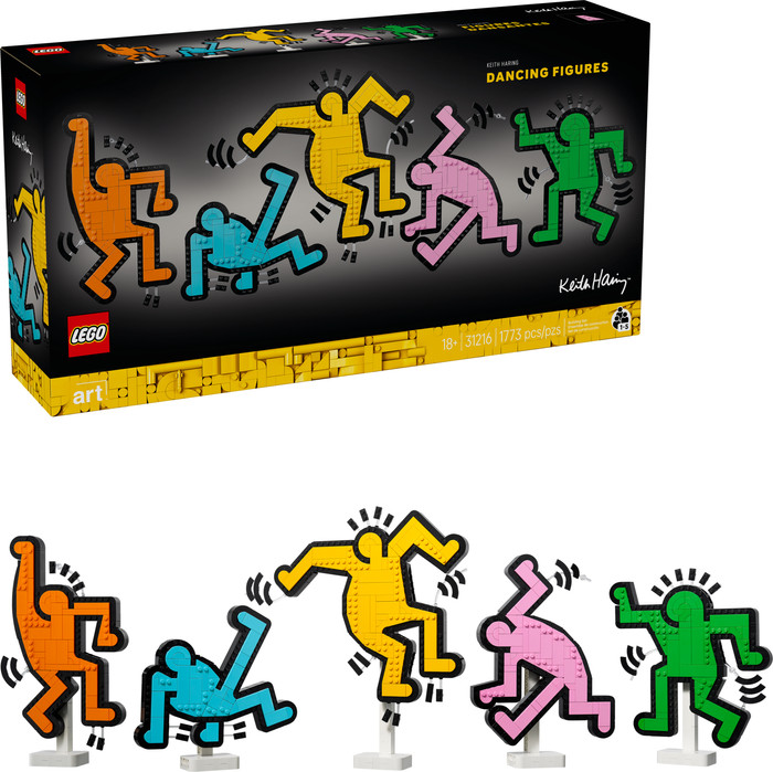 LEGO Art Keith Haring Dancing Figures 31216 right side
