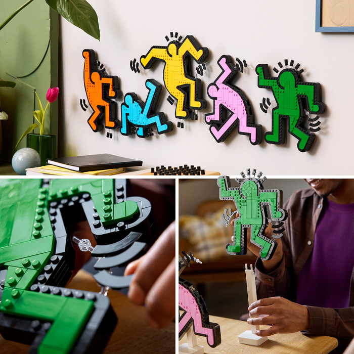 LEGO Art Keith Haring Dancing Figures 31216 product in use