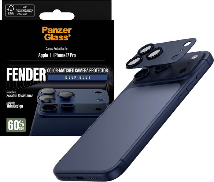PanzerGlass Fender Apple iPhone 17 Pro Kameraobjektivschutz Glas Blau Verbundprodukt