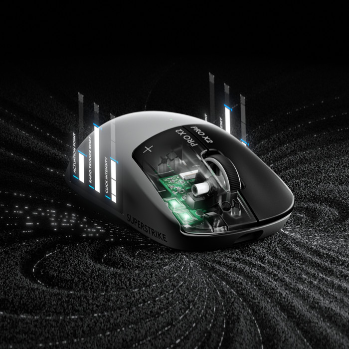 Logitech G PRO X2 Superstrike Lightspeed Kabellose Gaming-Maus visueller lieferant