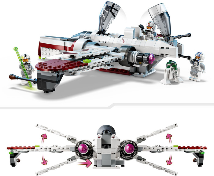 LEGO Star Wars ARC-170 Starfighter 75402 product in use