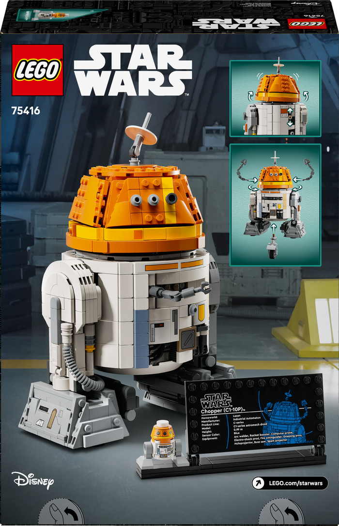LEGO Star Wars Chopper (C1-10P) Astromech Droid 75416 packaging