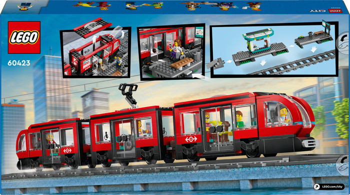LEGO City Downtown Streetcar and Station 60423 packaging