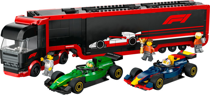 LEGO City F1 Transporter mit RB20 und AMR24 F1 Rennautos 60445 Main Image