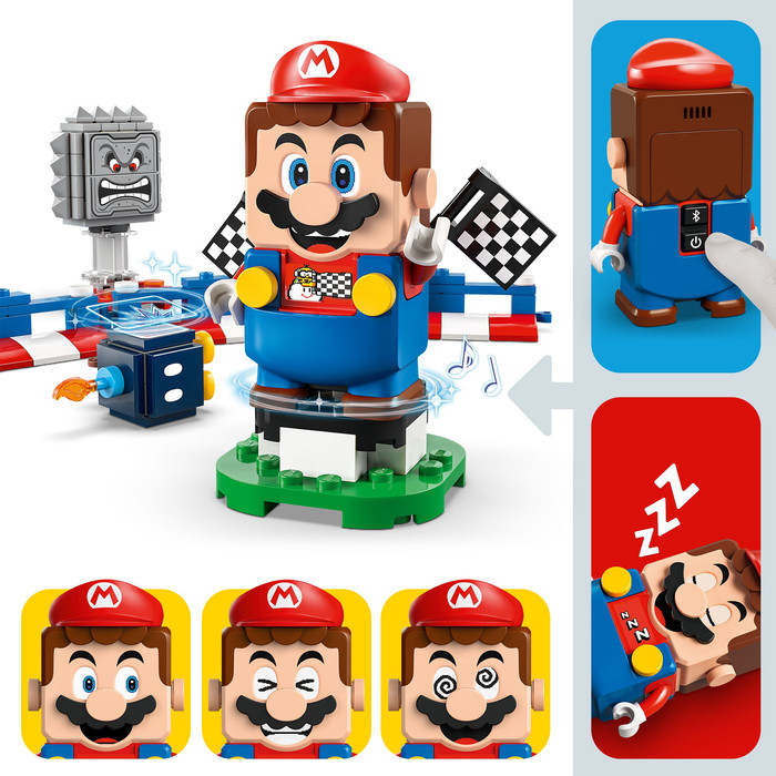 LEGO Super Mario: Mario Kart - Interactive LEGO Mario and Standard Kart 72043 product in use