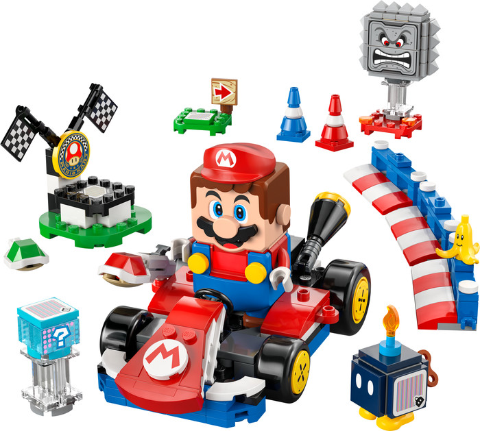 LEGO Super Mario: Mario Kart - Interactive LEGO Mario and Standard Kart 72043 Main Image