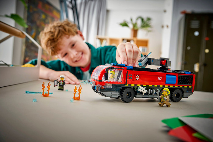 LEGO City Airport Fire Truck 60499 product in use