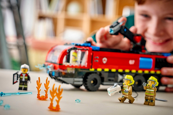 LEGO City Airport Fire Truck 60499 product in use