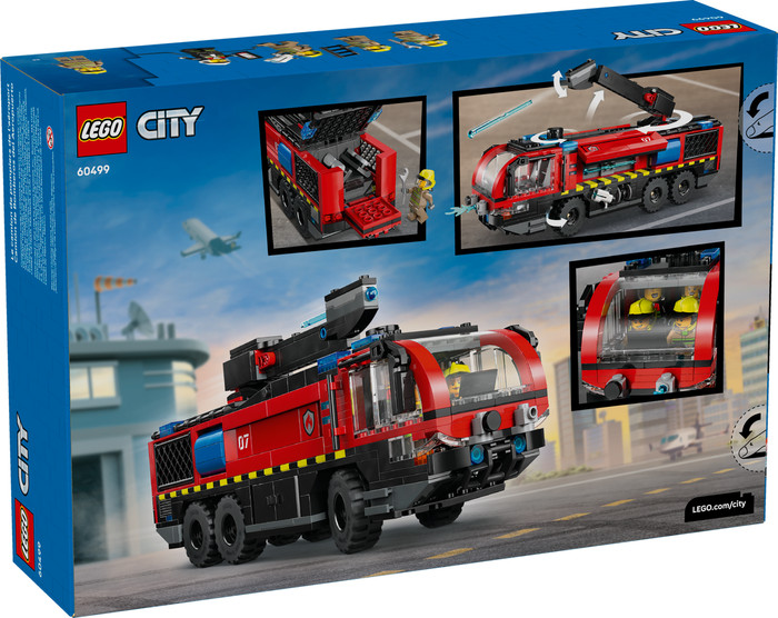 LEGO City Airport Fire Truck 60499 packaging