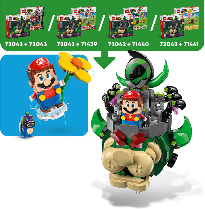 LEGO Super Mario Prinz Florian und Schloss-Bowser 72042 produkt in gebrauch
