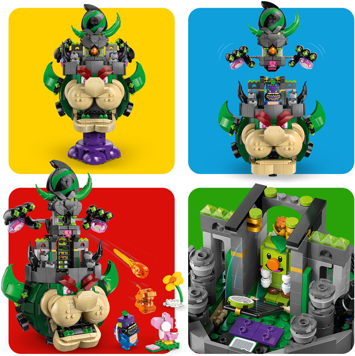 LEGO Super Mario Prinz Florian und Schloss-Bowser 72042 produkt in gebrauch