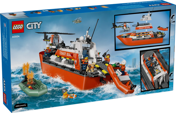 LEGO City Coast Guard Rescue Boat and Helicopter 60504 packaging