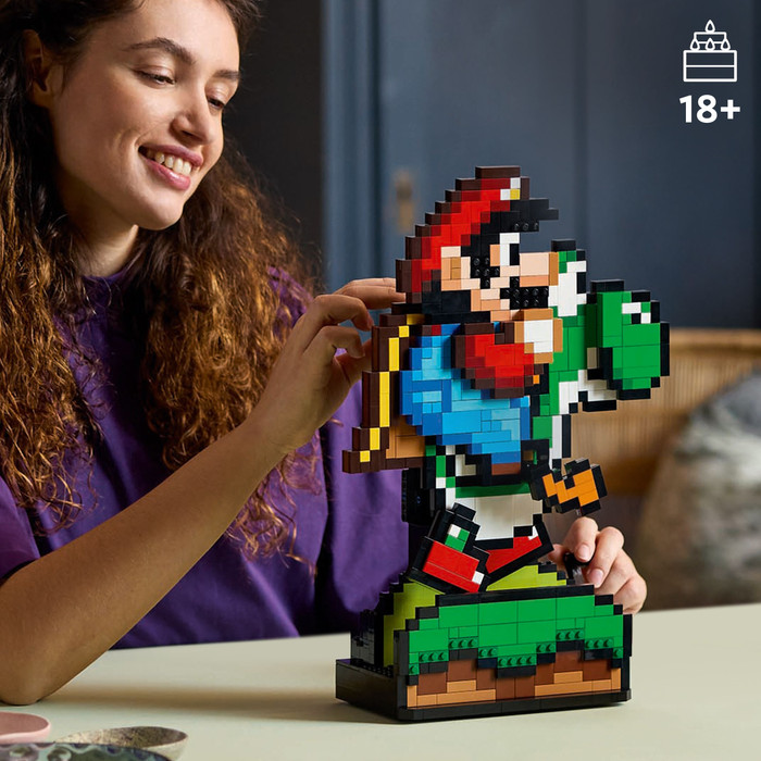 LEGO Super Mario World: Mario und Yoshi 71438 produkt in gebrauch