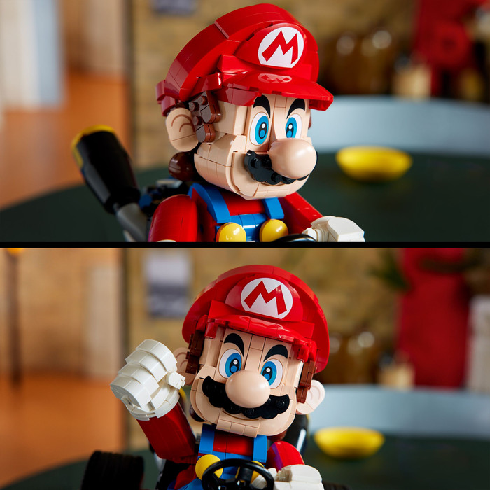 LEGO Super Mario: Mario Kart Mario und Standard-Kart 72037 produkt in gebrauch