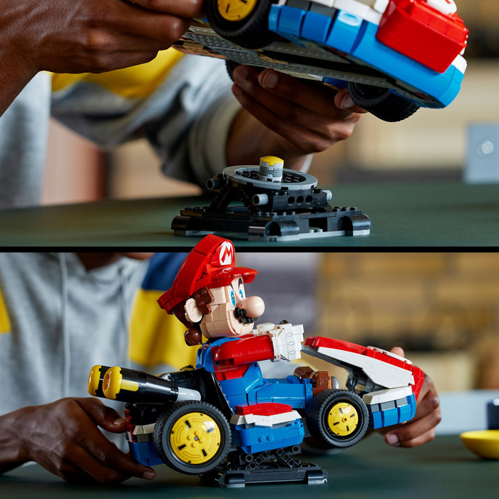 LEGO Super Mario: Mario Kart Mario und Standard-Kart 72037 produkt in gebrauch