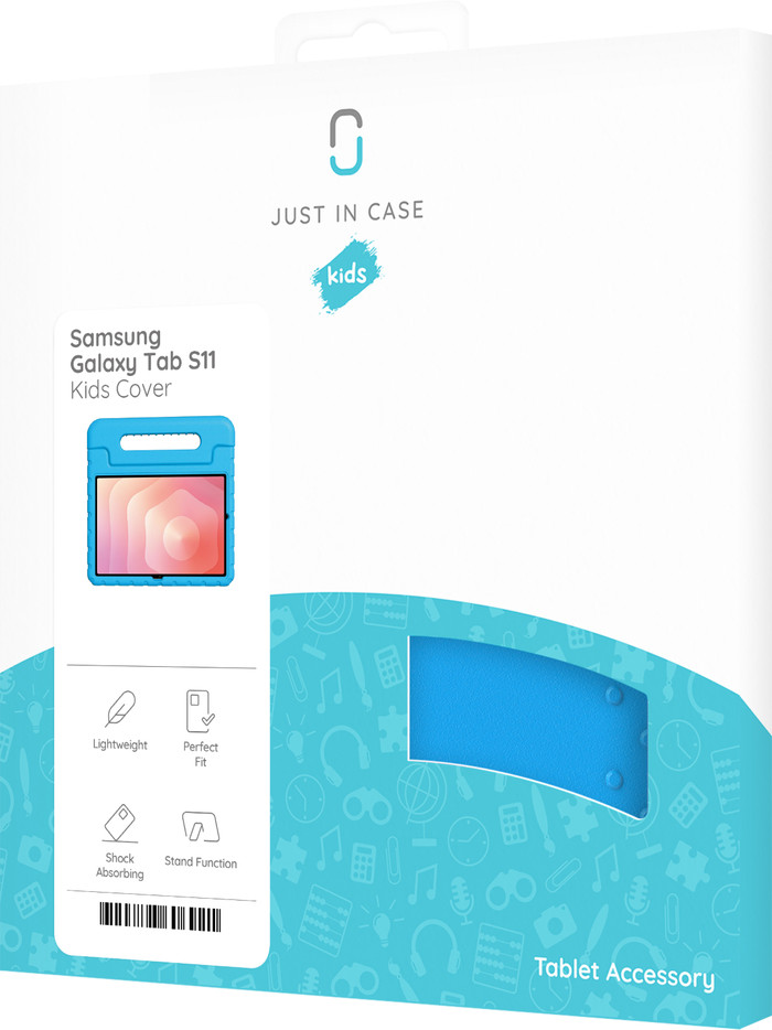 Just in Case Samsung Galaxy Tab S11 Kids Cover Blau verpackung