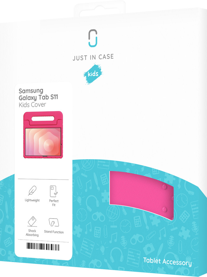 Just in Case Samsung Galaxy Tab S11 Kids Cover Rosa verpackung