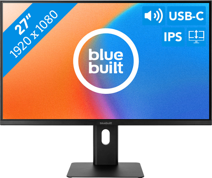 BlueBuilt 27 Zoll Full-HD-Monitor mit USB-C Main Image