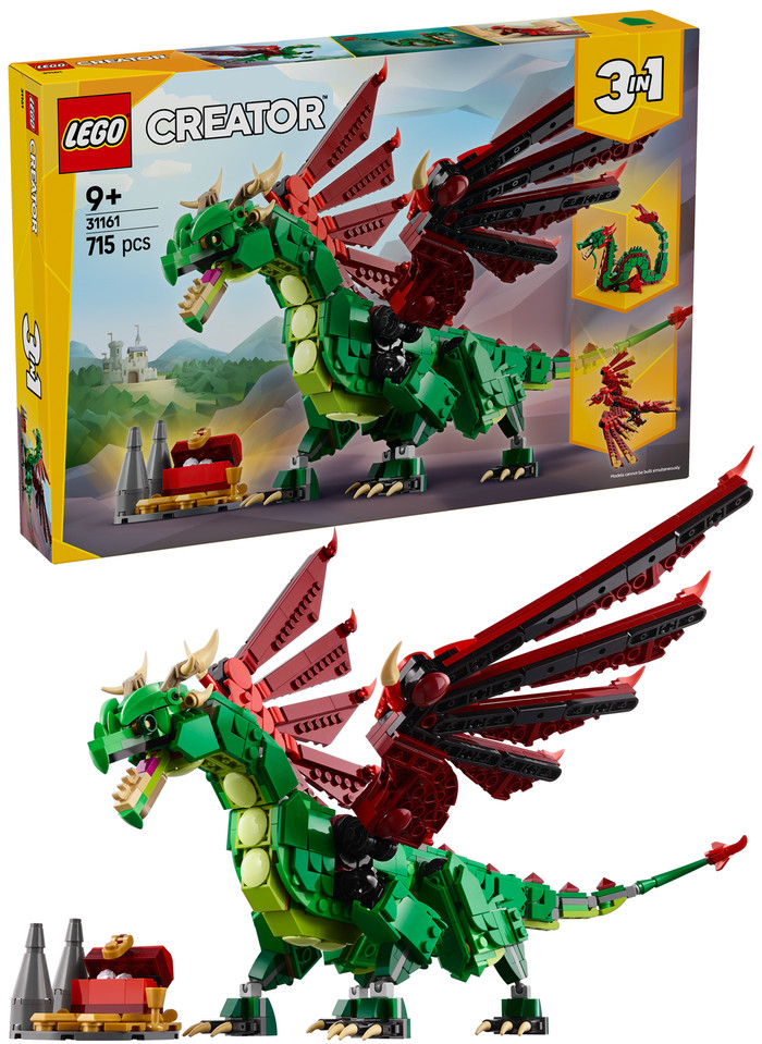 LEGO Creator 3-in-1 Grüner Drache 31161 rechte seite