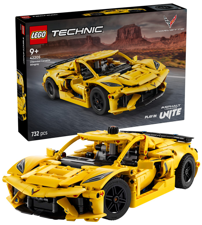 LEGO Technic Chevrolet Corvette Stingray 42205 rechte seite