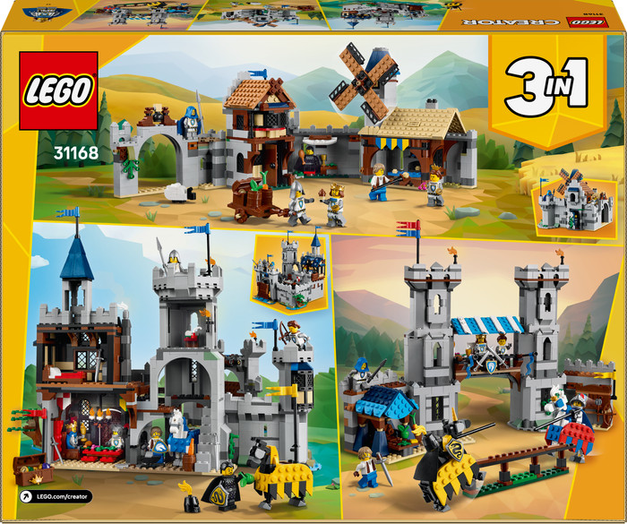 LEGO Creator 3-in-1 Ritterburg im Mittelalter 31168 verpackung