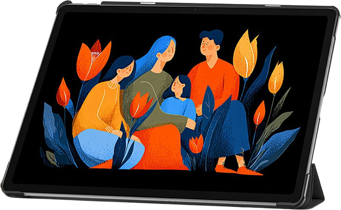 Just in Case Lenovo Idea Tab Plus Tri-Fold Book Case Schwarz rechte seite