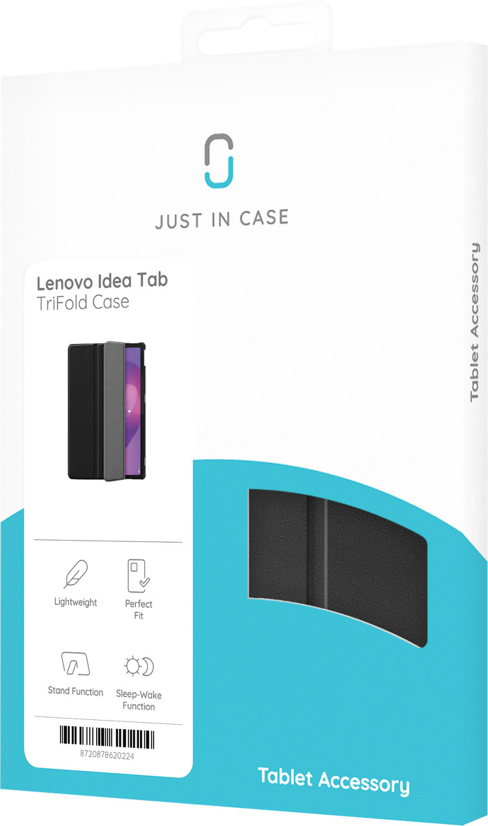 Just in Case Lenovo Idea Tab Tri-Fold Book Case Schwarz verpackung