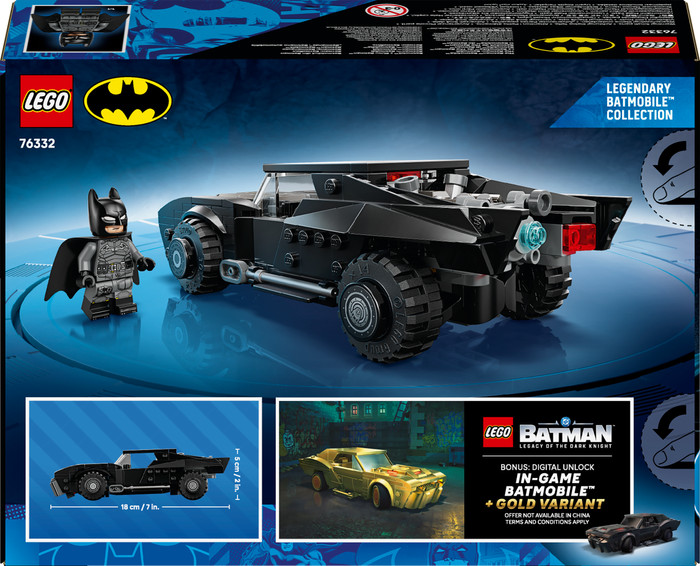 LEGO DC The Batman Batmobile 76332 packaging
