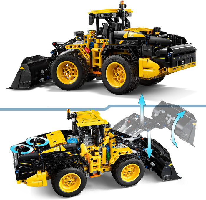 LEGO Technic Volvo L120 Electric Wheel Loader 42209 product in use