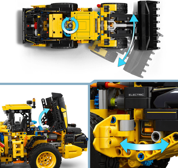 LEGO Technic Volvo L120 Electric Wheel Loader 42209 product in use