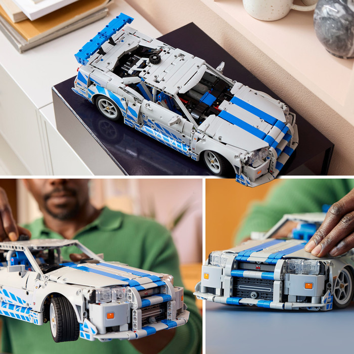 LEGO Technic 2 Fast 2 Furious Nissan Skyline GT-R (R34) Flitzer 42210 produkt in gebrauch