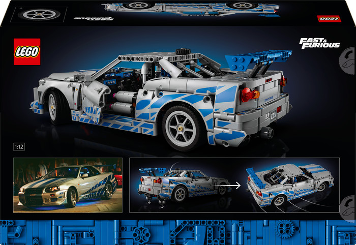 LEGO Technic 2 Fast 2 Furious Nissan Skyline GT-R (R34) Flitzer 42210 verpackung