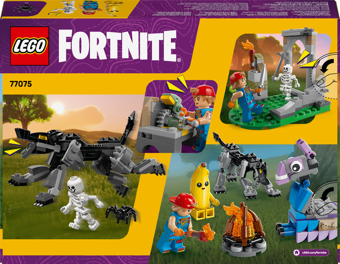 LEGO Fortnite Peely and Sparkplug's Camp 77075 packaging