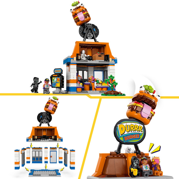 LEGO Fortnite Durrr Burger Restaurant 77076 produkt in gebrauch