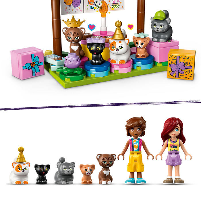 LEGO Friends Cat Birthday Party and Tree House 42666 product in use