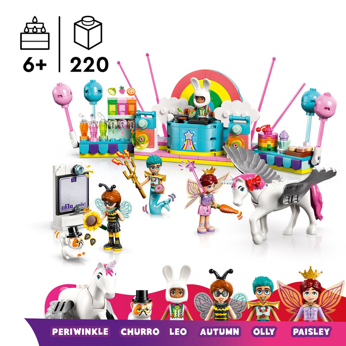 LEGO Friends Kostümparty mit Einhorn und Fee 42661 produkt in gebrauch