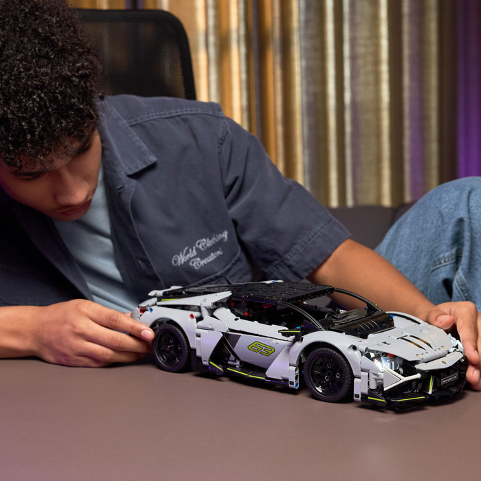 LEGO Technic Lamborghini Revuelto Super Sports Car 42214 product in use
