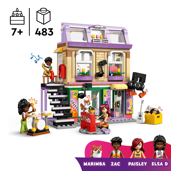 LEGO Friends Musikladen und Wohnung 42653 produkt in gebrauch