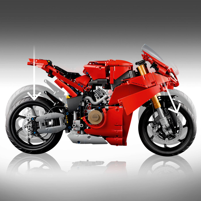 LEGO Technic Ducati Panigale V4 S Motorcycle 42202 product in use