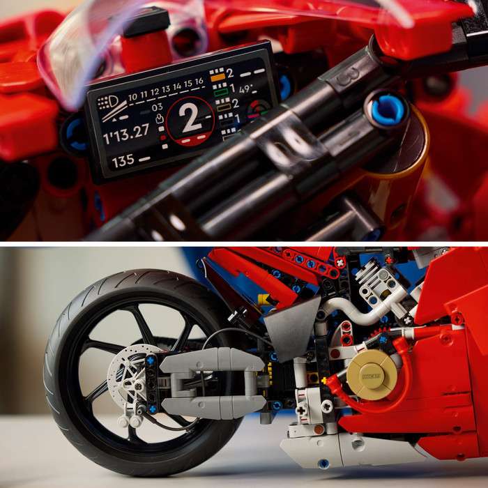 LEGO Technic Ducati Panigale V4 S Motorcycle 42202 product in use
