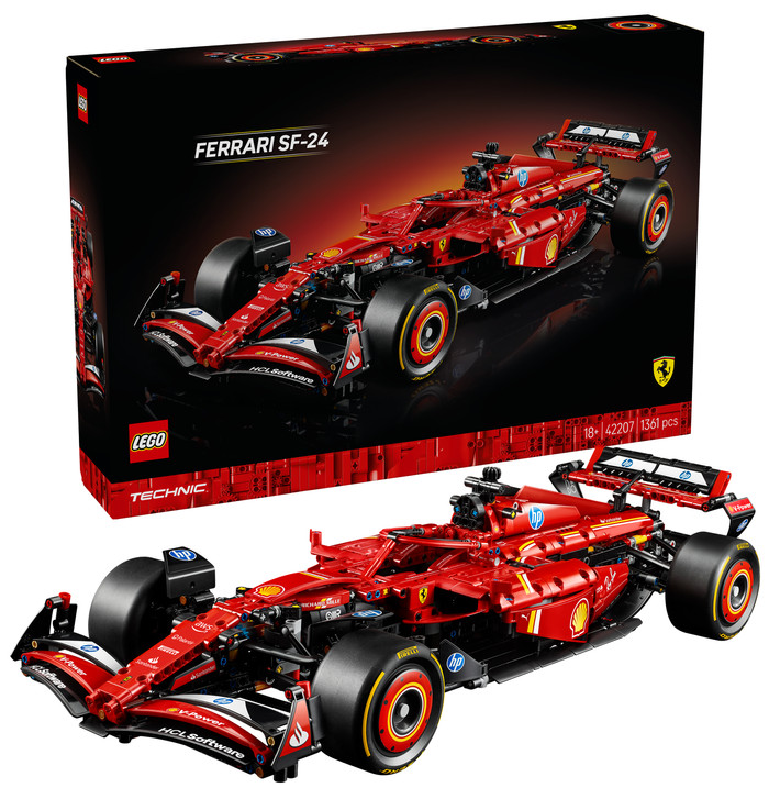LEGO Technic Ferrari SF-24 F1 Car 42207 right side