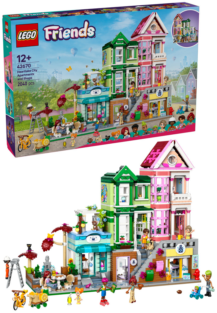 LEGO Friends Heartlake City Apartments and Stores 42670 right side