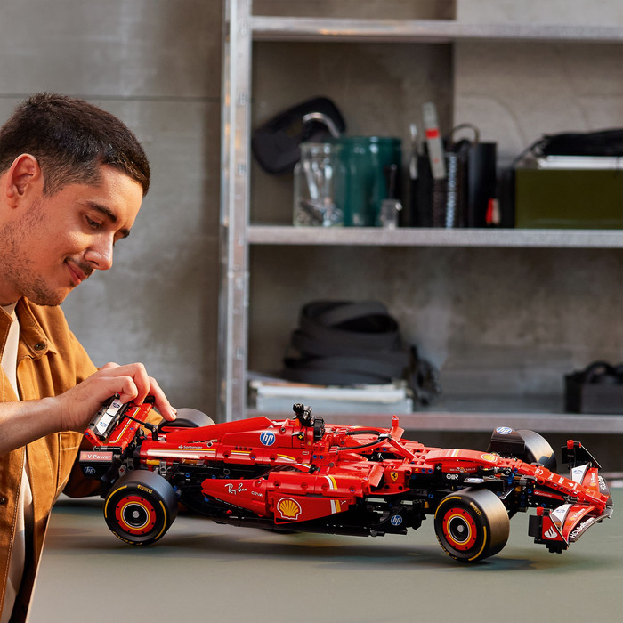 LEGO Technic Ferrari SF-24 F1 Car 42207 product in use