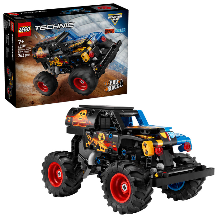 LEGO Technic Monster Jam Grave Digger Feuer und Eis 42219 rechte seite