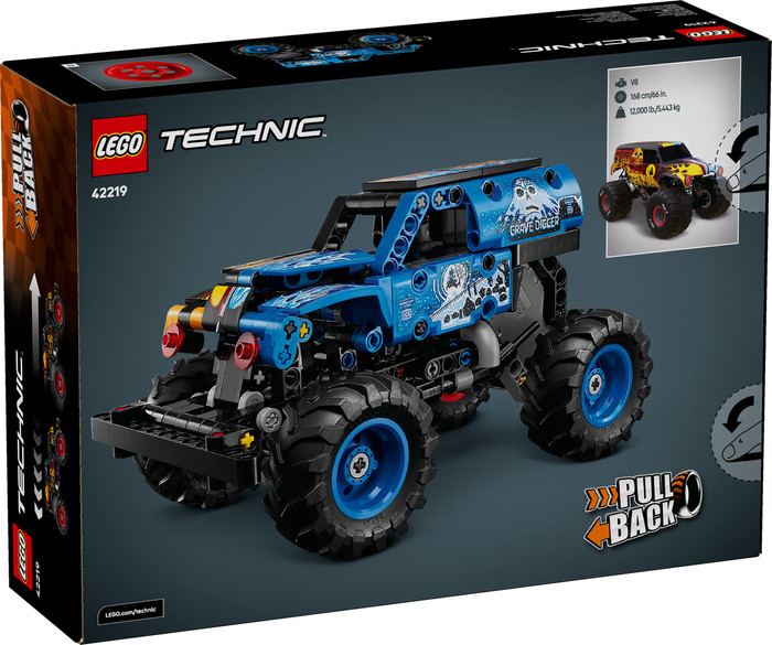 LEGO Technic Monster Jam Grave Digger Feuer und Eis 42219 verpackung