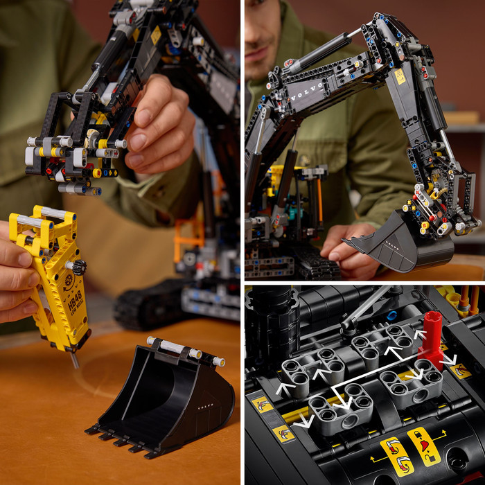 LEGO Technic Volvo EC500 Hybrid Bagger 42215 produkt in gebrauch