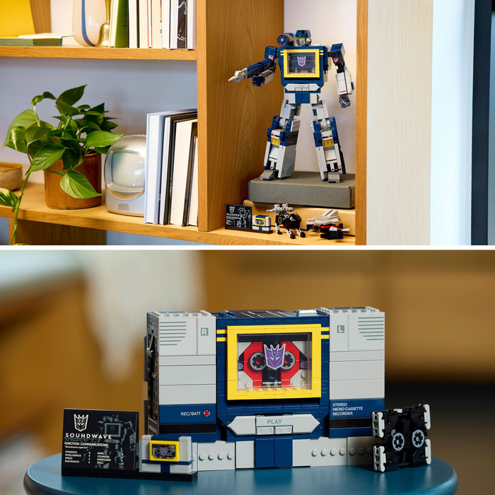 LEGO Icons Transformers: Soundwave 10358 produkt in gebrauch